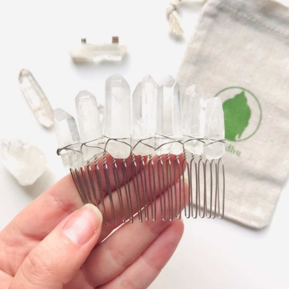 Clear Crystal Quartz Hairpin